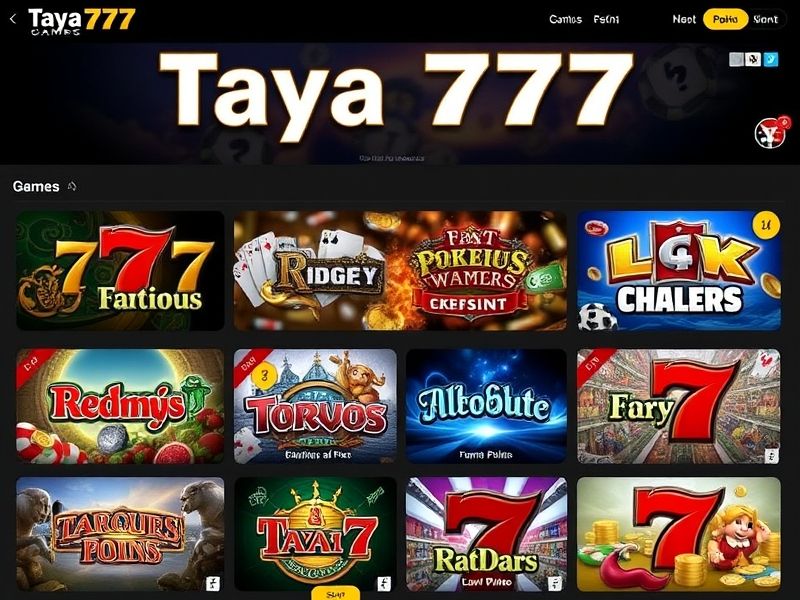 Welcome to the official promotional website for Taya 777 Original, where you can instantly access real-money games, lucrative bonuses, and a vast selection of slots. Discover why this online casino is the top choice for enthusiasts seeking entertainment and rewards.